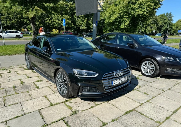 Audi A5 cena 160000 przebieg: 76450, rok produkcji 2019 z Kraków małe 121